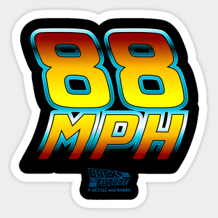 88 MPH Sticker